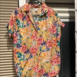 Floral Button-Up Shirt